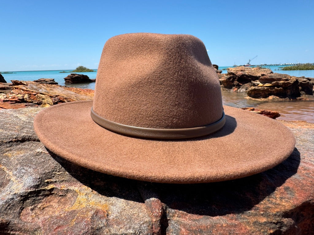 Hat 100% Wool - Tan
