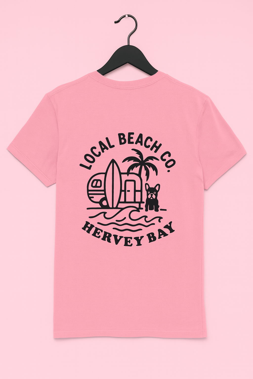 Unisex T-Shirt - Hervey Bay Local - Bubblegum Pink (Preorder)