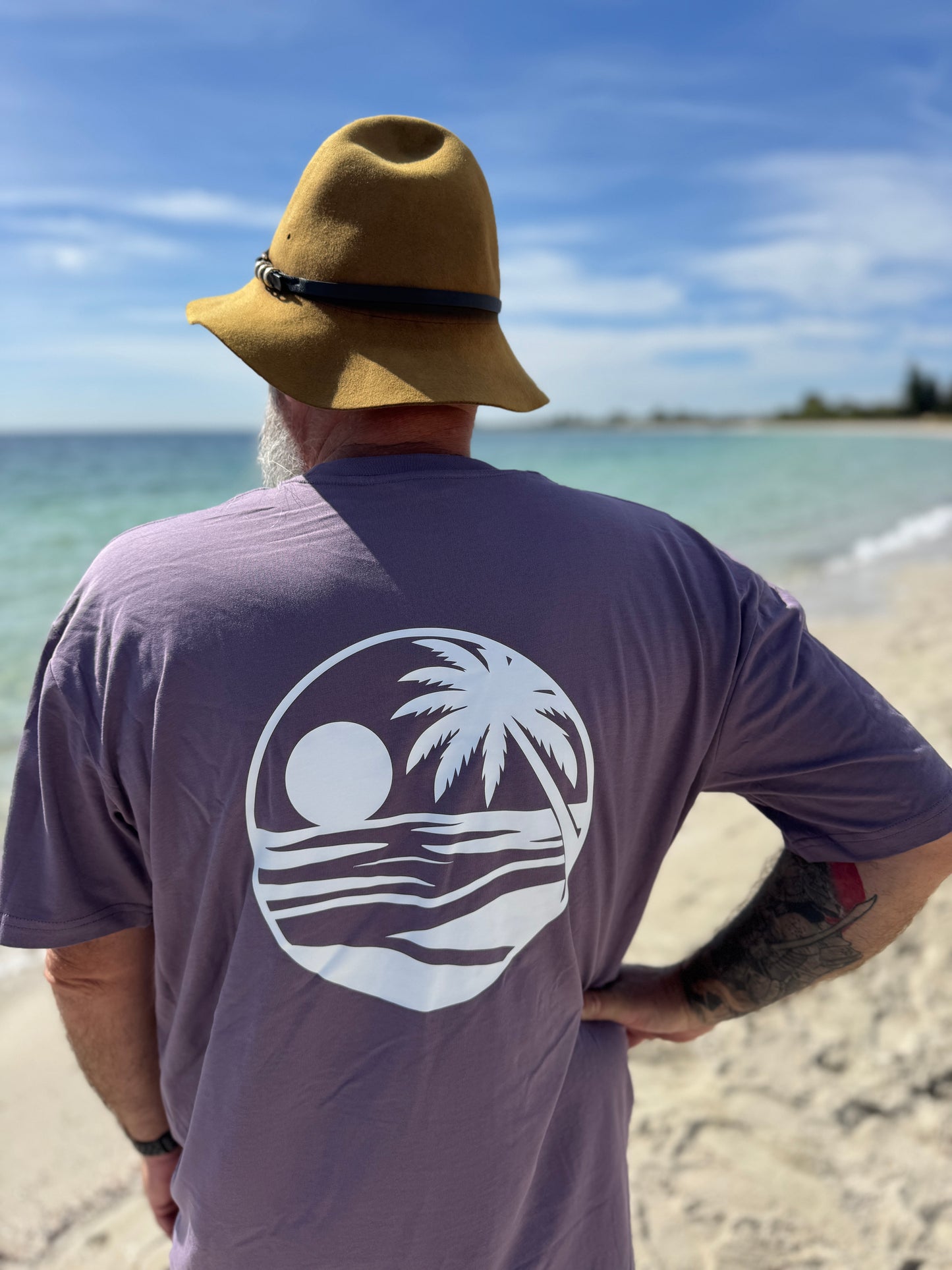 Unisex T-Shirt - Mauve, The Palm
