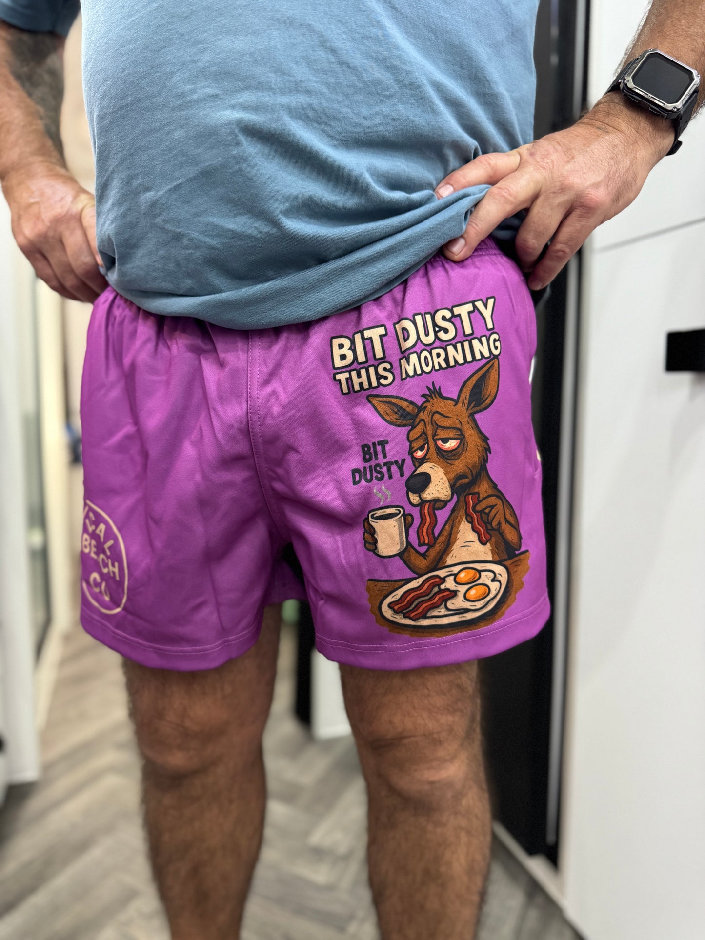 Unisex Footy Shorts - Bit Dusty - Purple