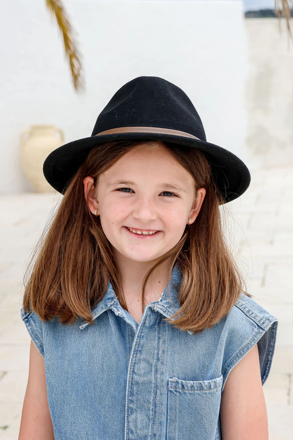 Hat 100% Wool - Kids - Black