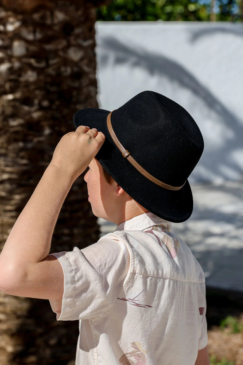 Hat 100% Wool - Kids - Black