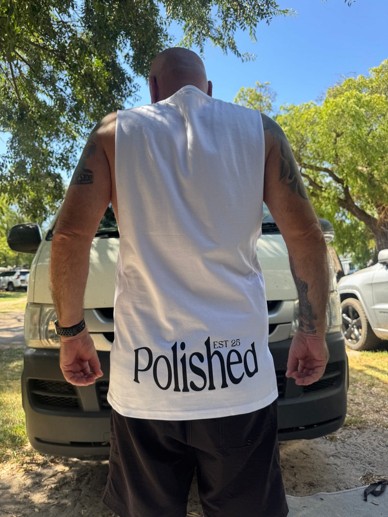 Polished Tank Top - White