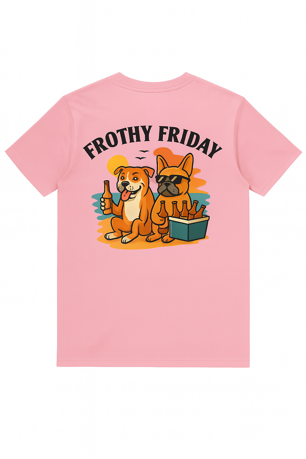 Unisex T-Shirt - Frothy Friday - Bubblegum Pink