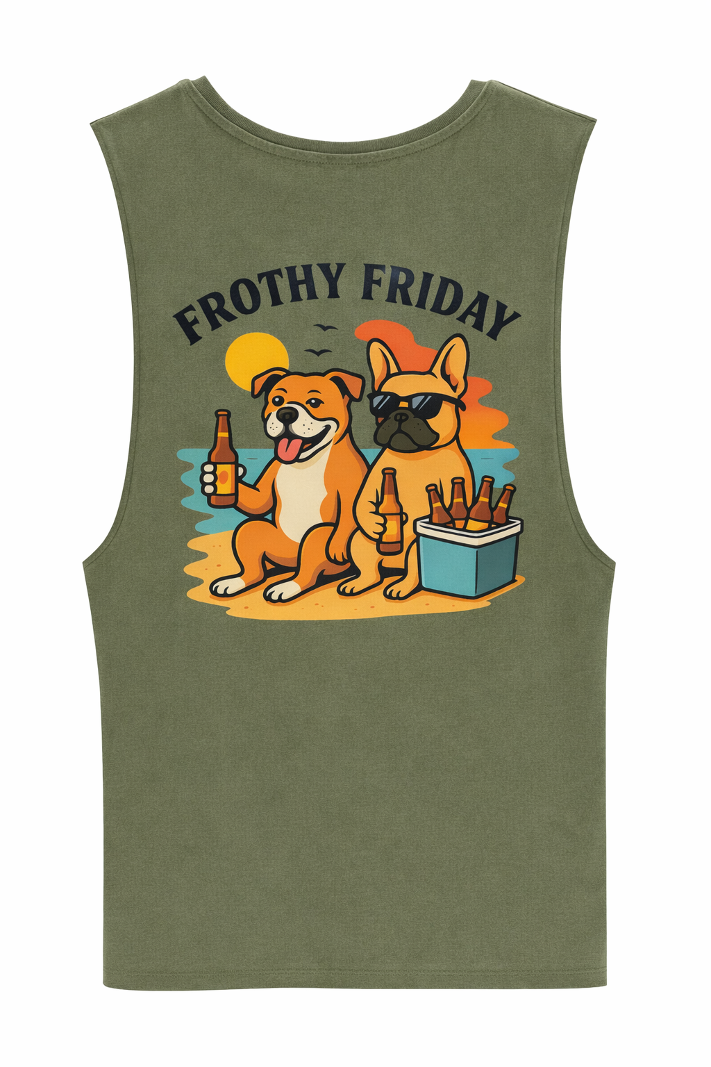 Tank - Khaki - Frothy Friday -  (Preorder)