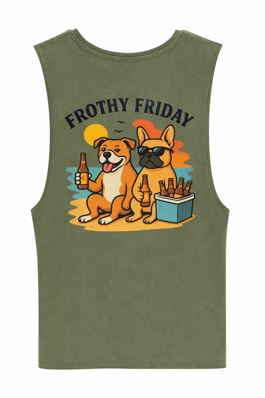 Tank - Khaki - Frothy Friday -  (Preorder)
