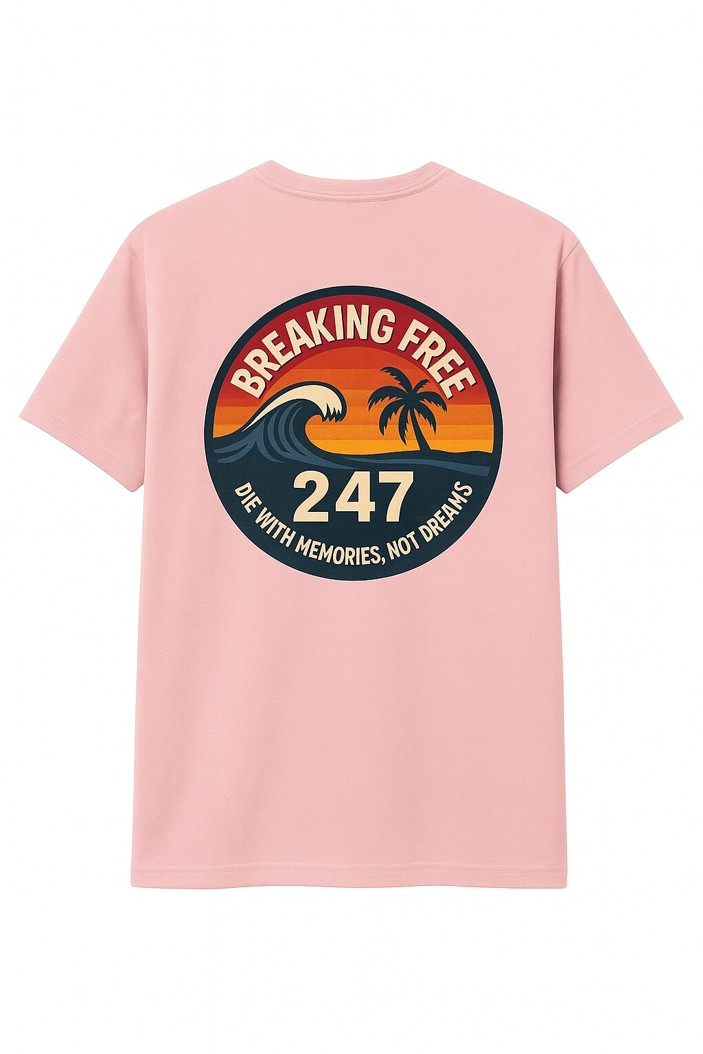 Unisex T-Shirt - Breaking Free 247 - Bubblegum Pink