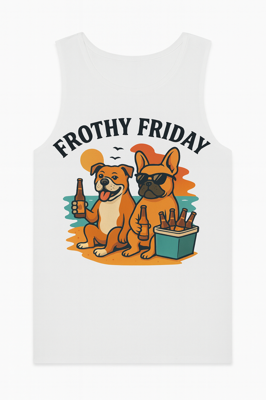 Tank - White - Frothy Friday (Pre Order)
