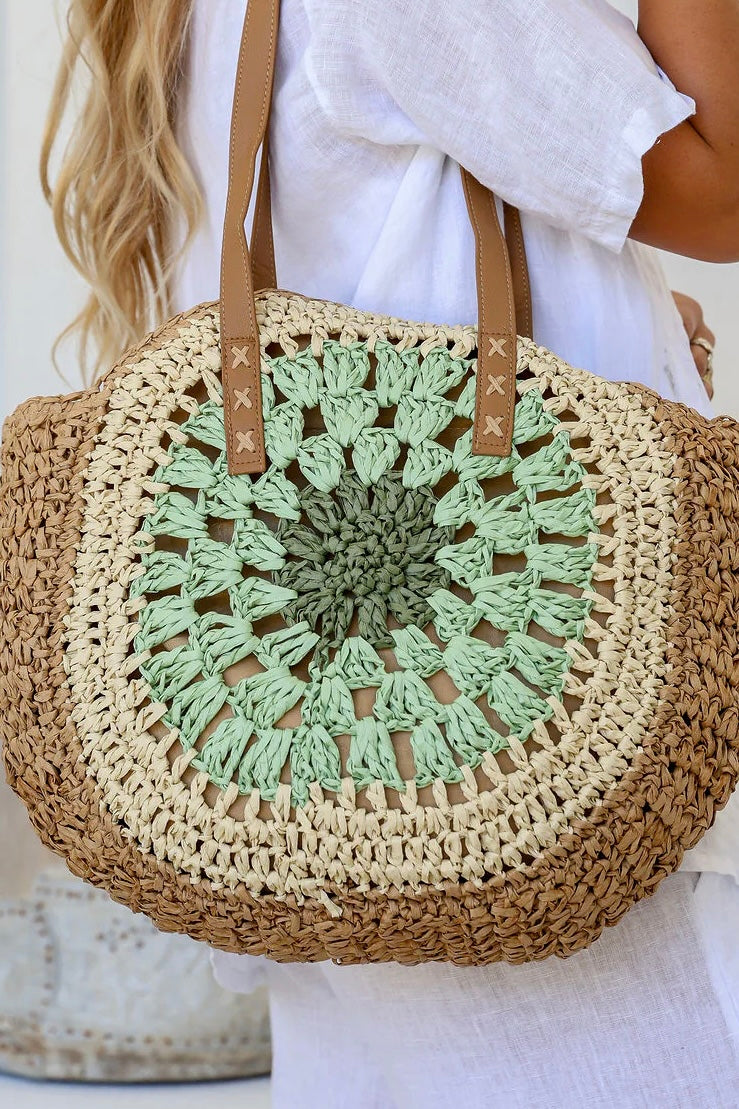 Recycled Paper Bags - Mint