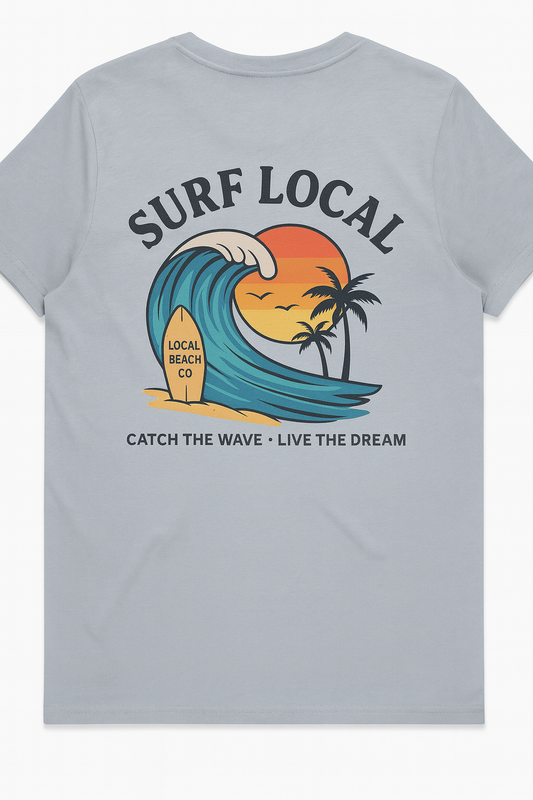 Unisex T-Shirt - Surf Local - Smoke (Pre Order)