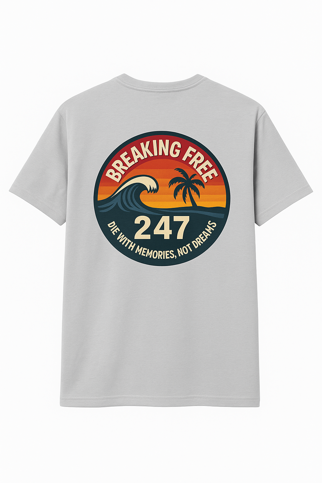 Unisex T-Shirt - Breaking Free 247 - Smoke Grey
