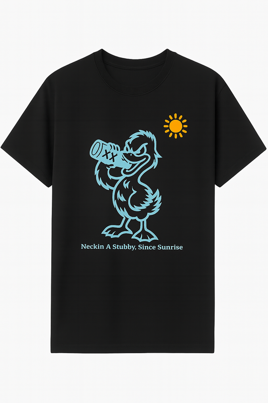 Unisex T-Shirt - Black - Neckin A Stubby (Preorder)