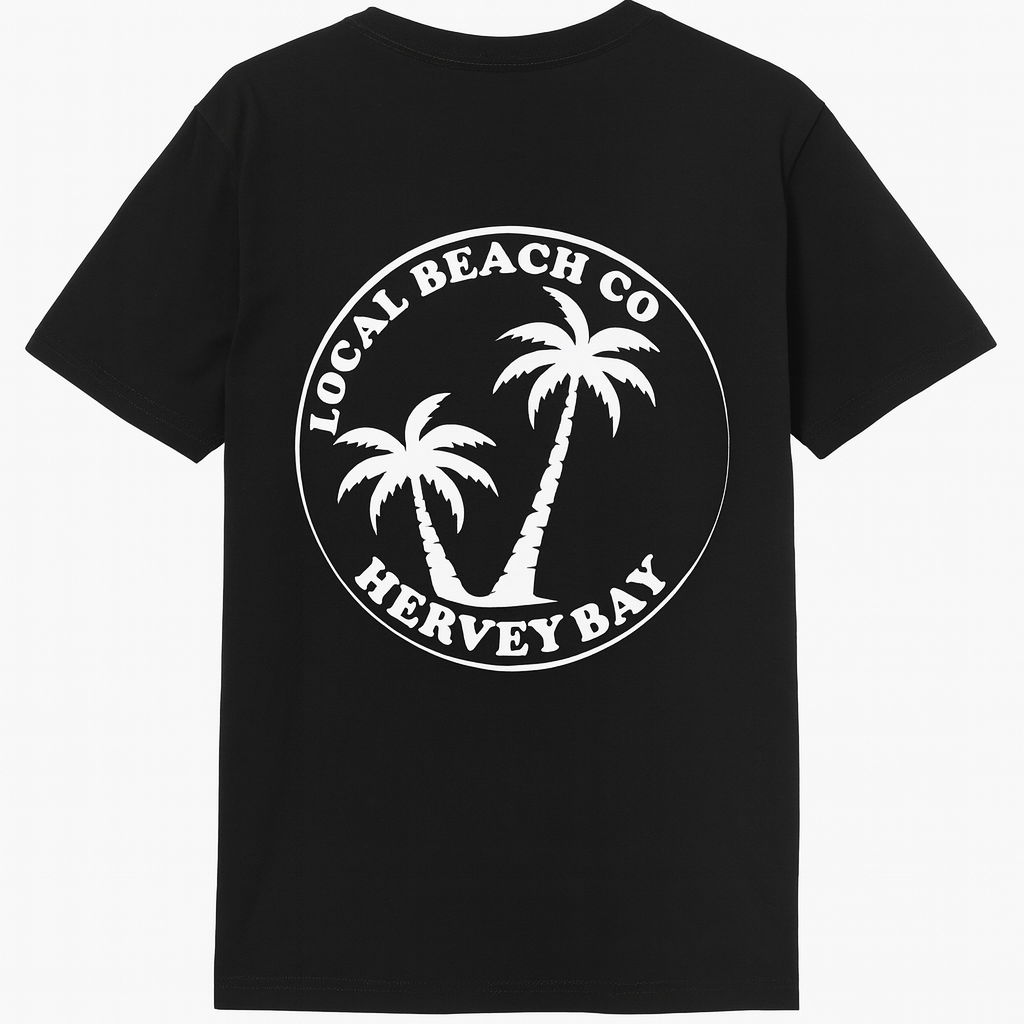 Unisex T-Shirt - Hervey Bay Local - Black (Preorder)