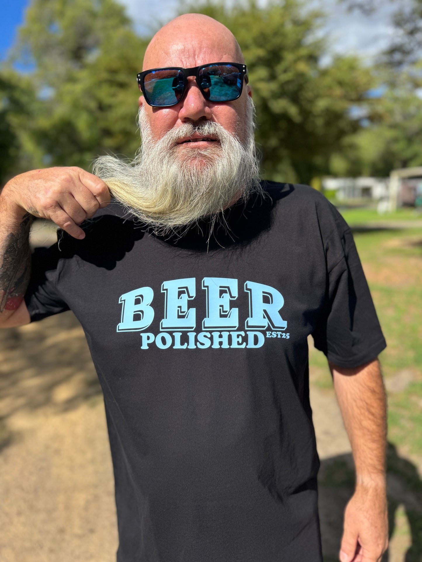 Polished T-Shirt - BEER - Black